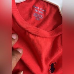 Polo shirt size 18mo. Two polo navy blue horse shorts one 2T one 12mo